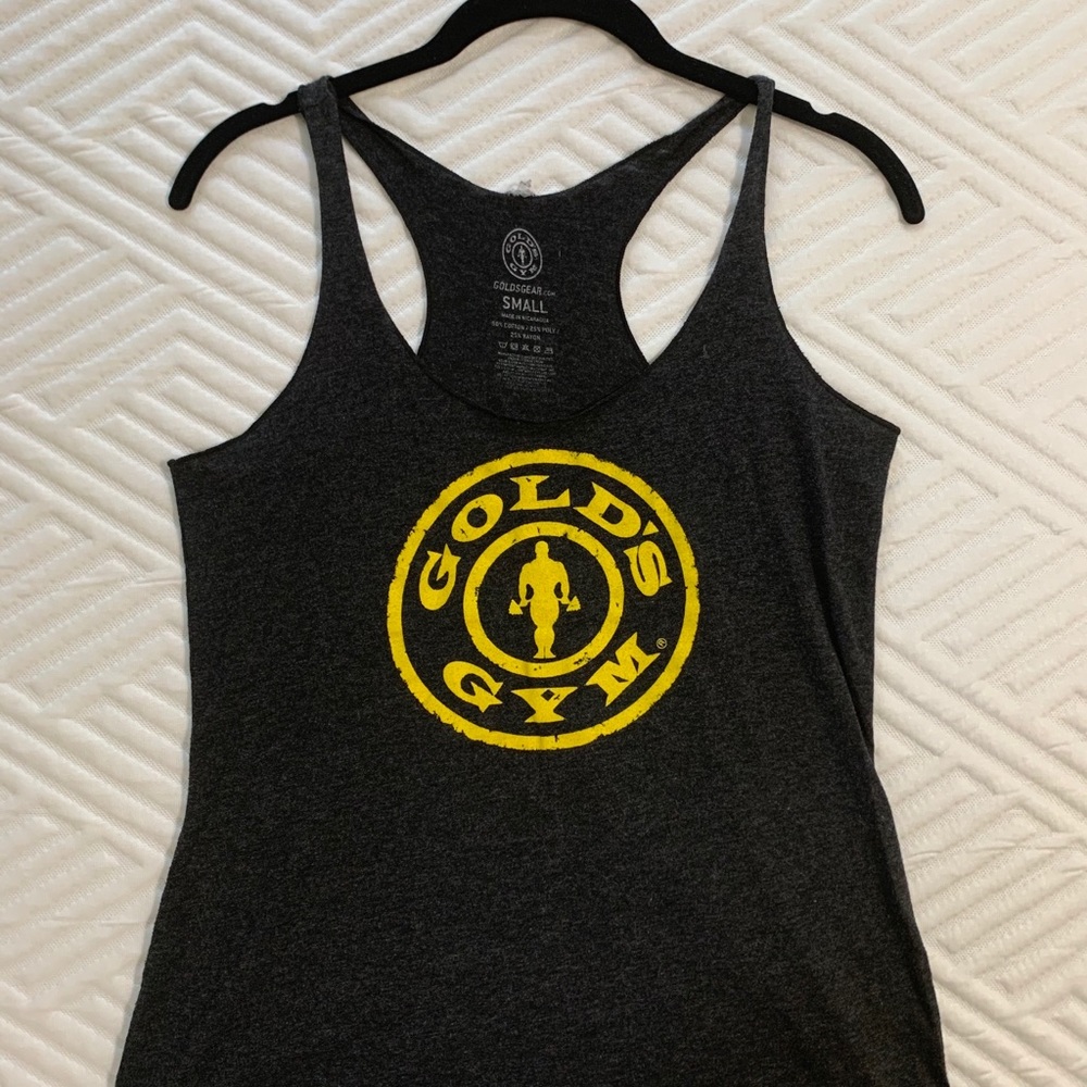 Golds Gym Tank- Stronger than the boys